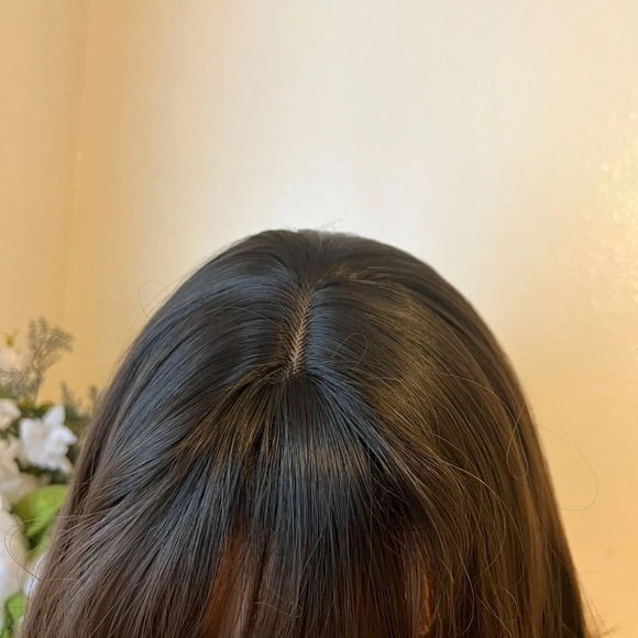 14” Short  Ombre  Black to Brown Natural color Synthetic Wig for Daily U… - Picture 3 of 12